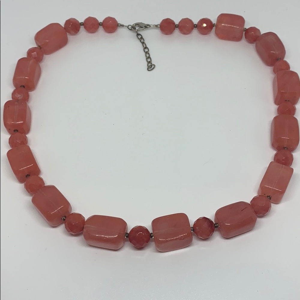 Rose colored stone necklace 3 for $30